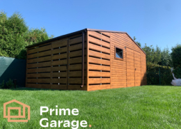 Garaż: szer: 8m x 6dł: m orzech