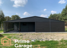 Garaż: szer: 12m x dł: 6m grafit mat