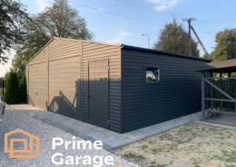 Garaż: szer: 8.3m x 6dł: m grafit mat