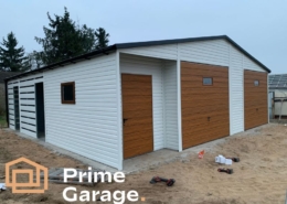 Garaż: szer: 9m x dł: 9 m Biały