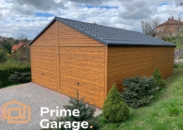 Garaż: szer: 6 m x dł: 9 m jasny złoty dąb