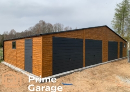 Garaż: szer: 14 m x dł: 7 m jasny złoty dąb