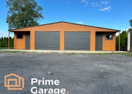 Garaż: szer: 12 m x dł: 7 m jasny złoty dąb