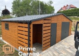 Garaż: szer: 8 m x dł: 5 m jasny złoty dąb