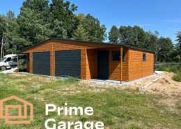 Garaż: szer: 12m x dł: 7 m jasny złoty dąb + wnęka