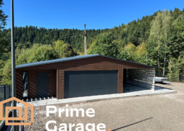 Garaż: szer: 13m x dł: 7 m orzech + wnęka + wiata